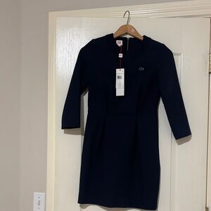 BNWT Lacoste Dark Blue Dress with Logo
